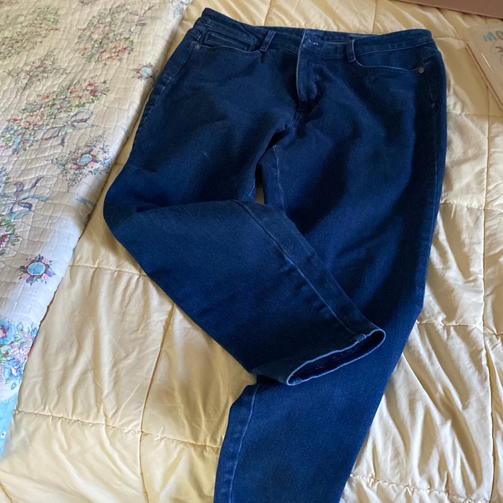 Hi rise denim leggings